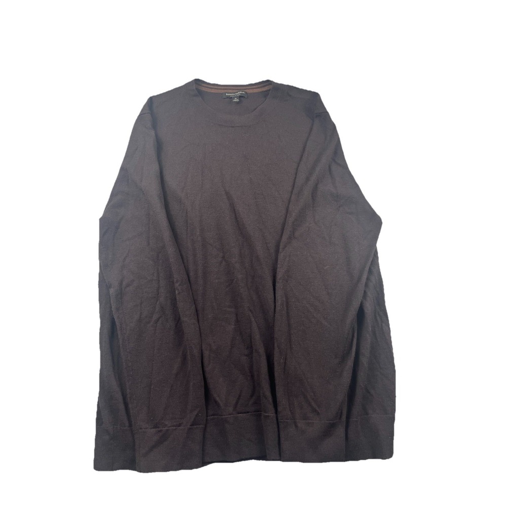 Banana Republic 100% Merino Wool Sweater Mens XL Brown Crewneck Pullover